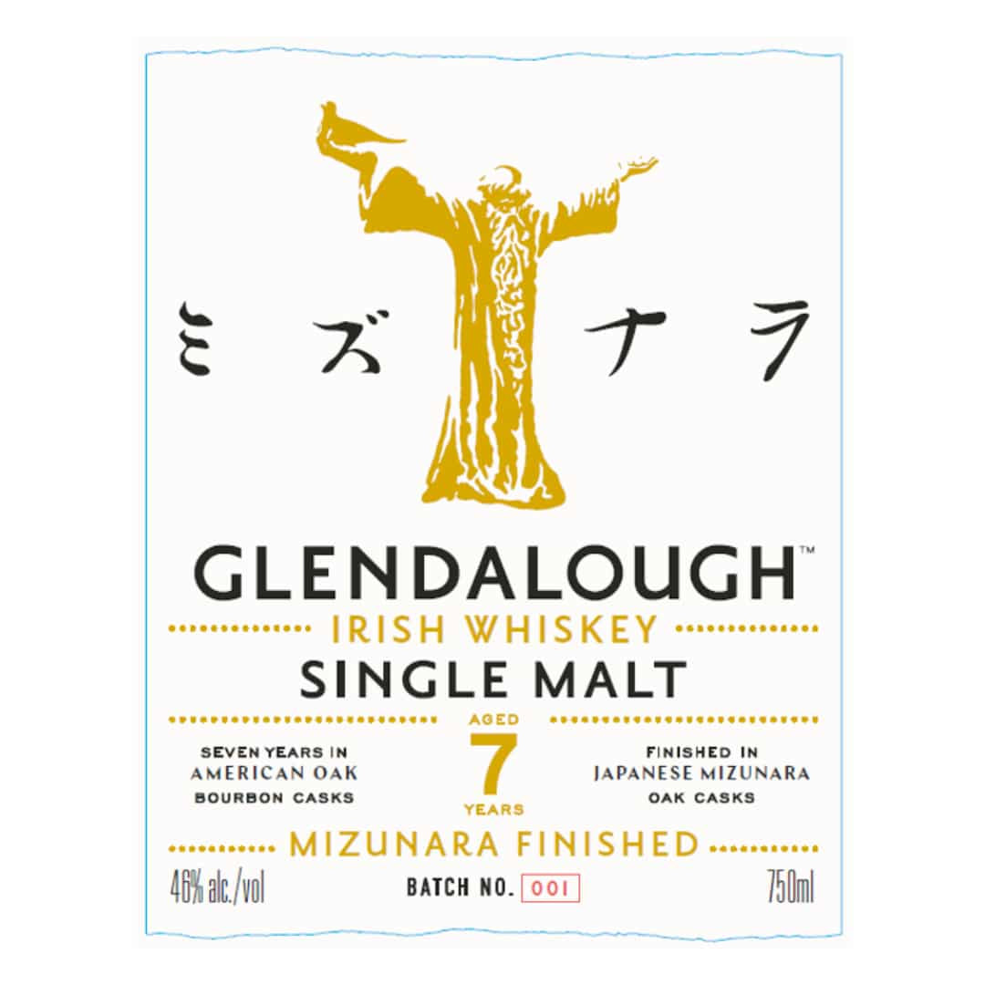 Glendalough 7 Year Old Mizunara Finish Irish Whiskey 750ml_nestor liquor