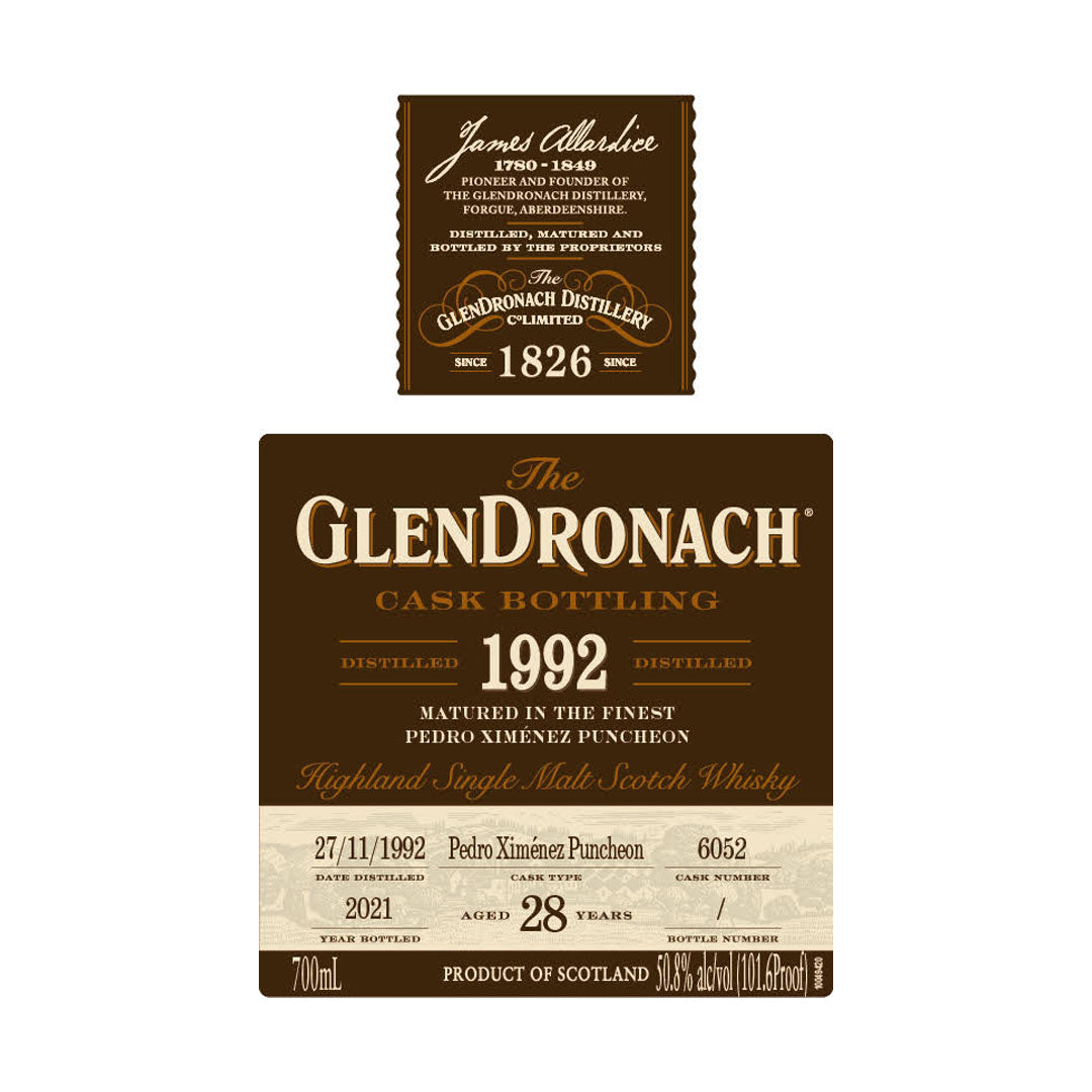 GlenDronach 28 Years Old 1992 Single Cask #6052 750ml_nestor liquor