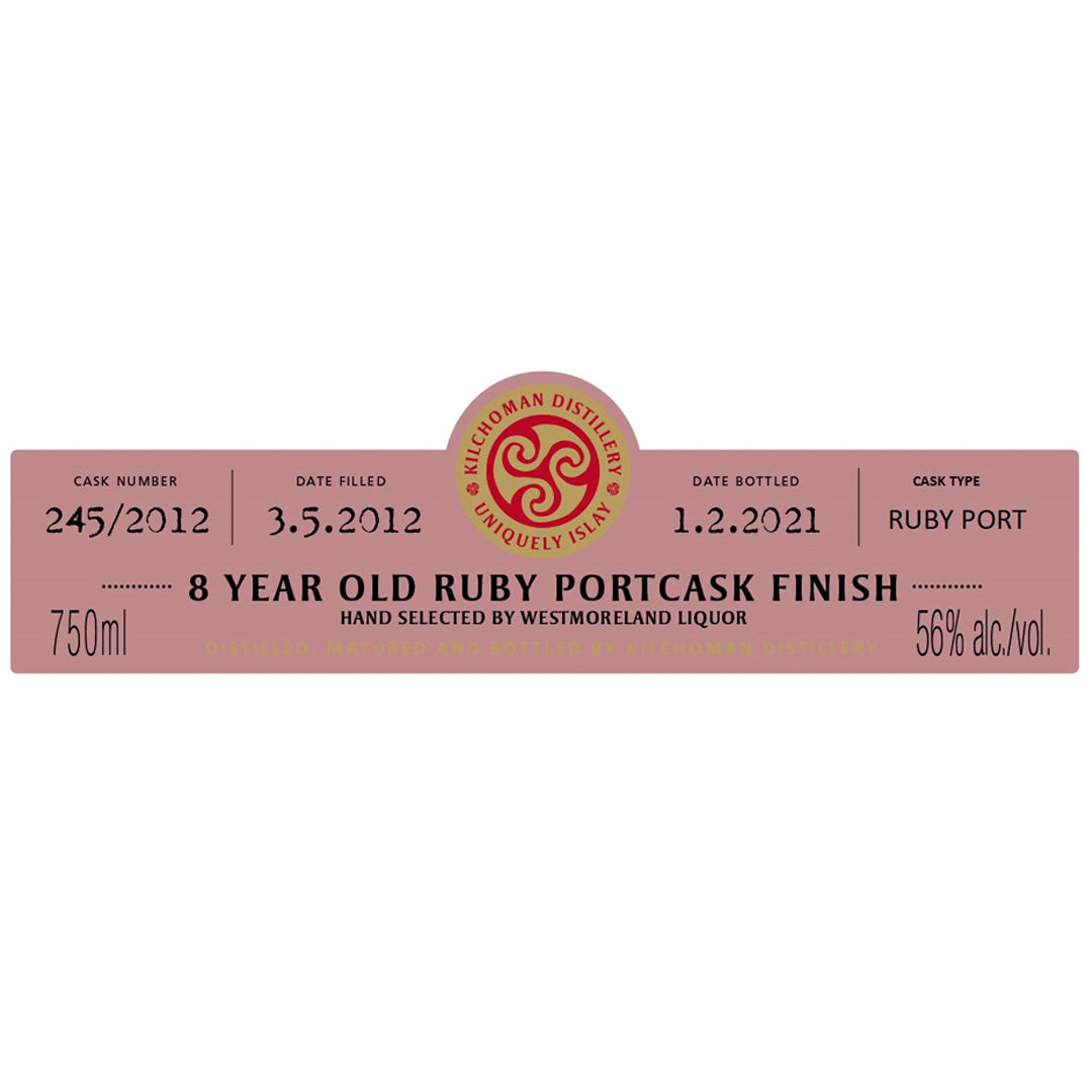Kilchoman 8 Year Ruby Port Cask Finish 750ml_nestor liquor