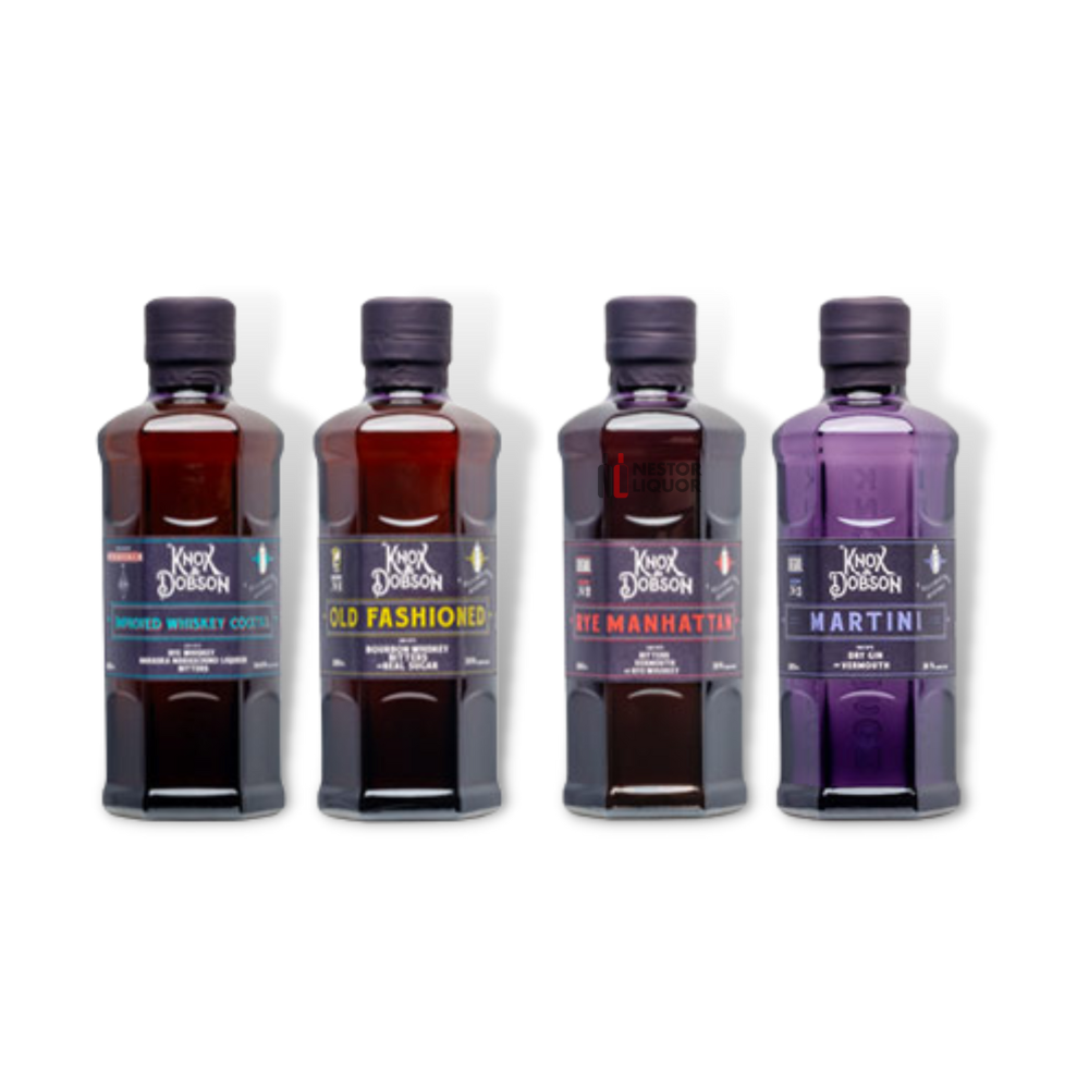 Knox & Dobson Cocktail Gift Pack 4x200ml_nestor liquor
