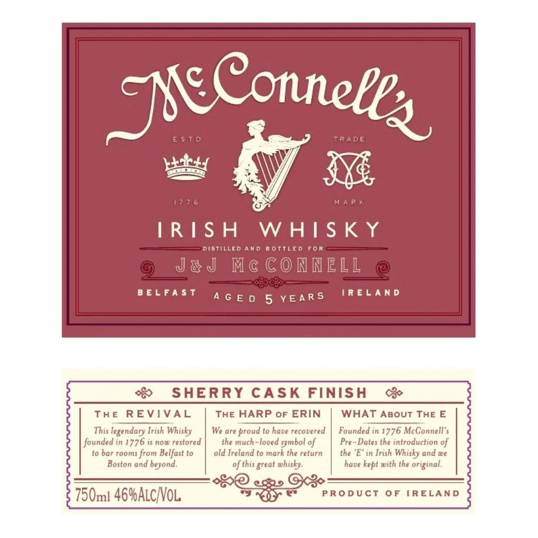 McConnell’s Irish Whiskey Sherry Cask Finish 750ml_nestor liquor