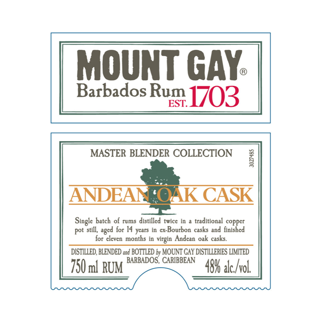 Mount Gay 1703 Andean Oak Cask Rum 750ml_nestor liquor