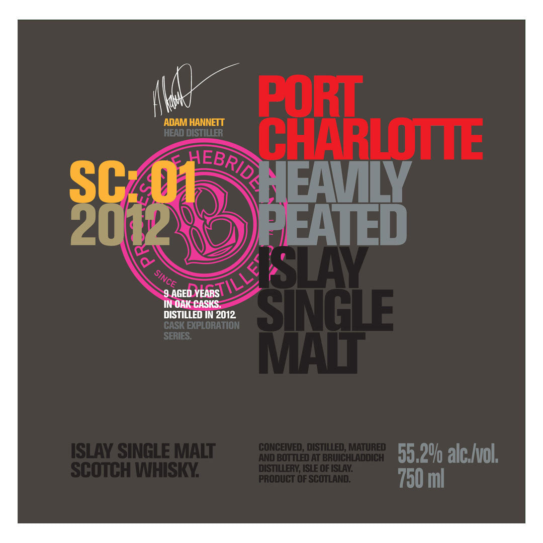 Port Charlotte Heavily Peated Islay Single Malt SC: 01 2012 750ml_nestor liquor
