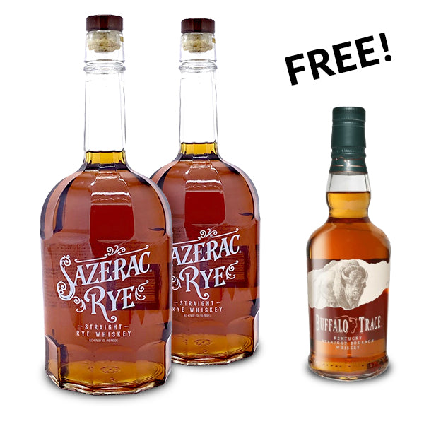 Sazerac Rye 1.75L (2 bottles) + Free Buffalo Trace 375mL Special_nestor liquor
