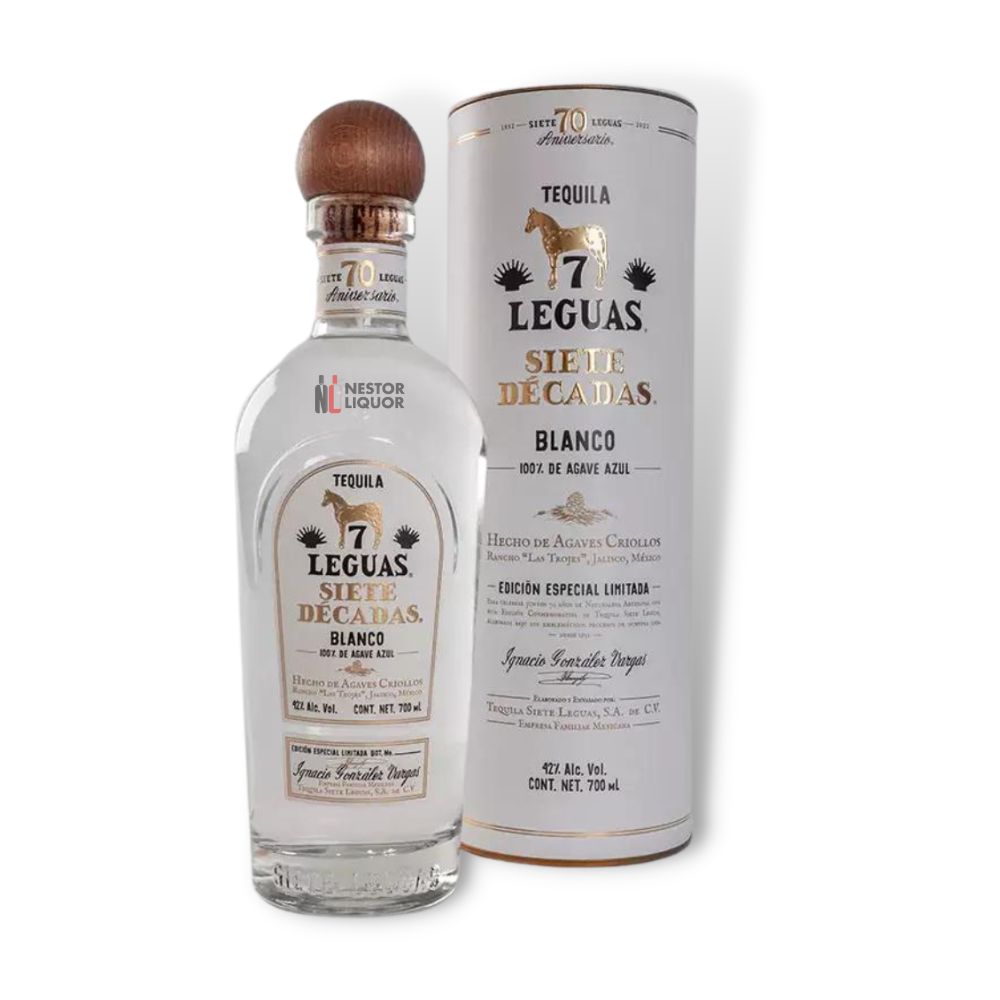 Siete Leguas 'Siete Decades' Blanco Tequila 700ml_nestor liquor