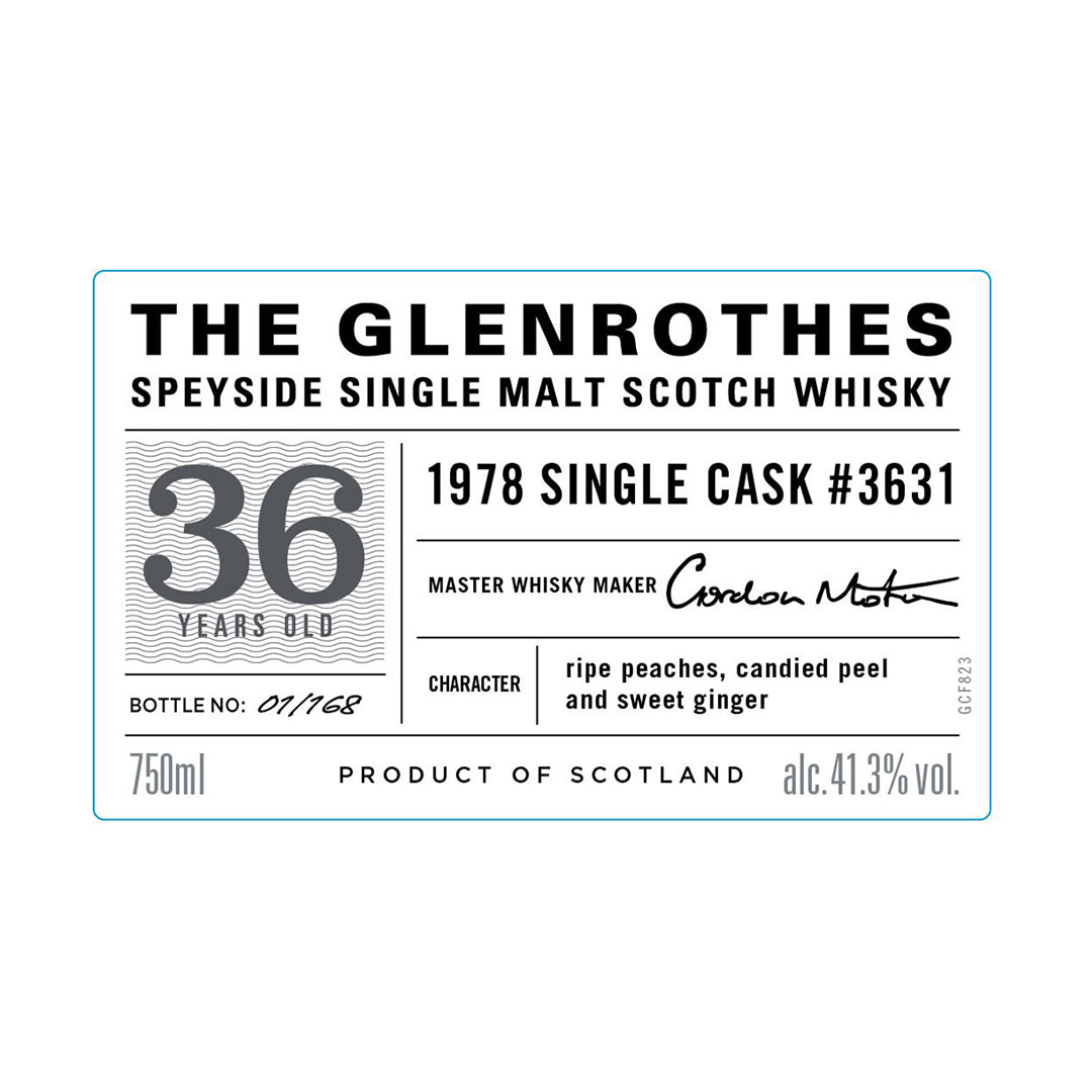 The Glenrothes 36 Year Old 1978 Single Cask #3631 750ml_nestor liquor