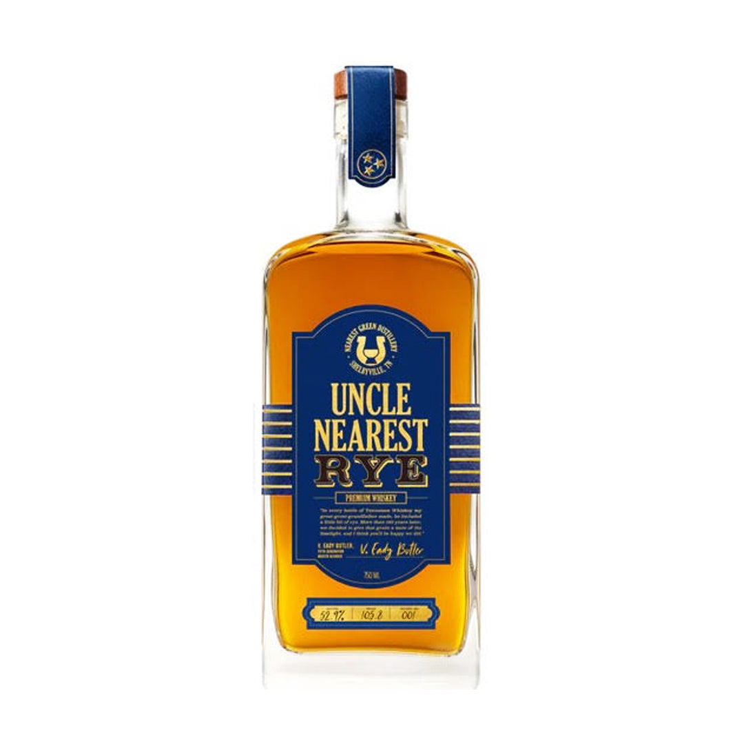 Uncle Nearest Single Barrel Rye Whiskey 750ml_nestor liquor