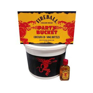 Fireball Cinnamon Whisky Party Bucket 20 50ml Btls | Nestor Liquor