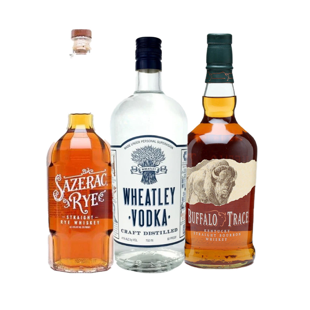 Wheatley Vodka+Sazerac Rye+Buffalo Trace Bourbon Special_nestor liquor