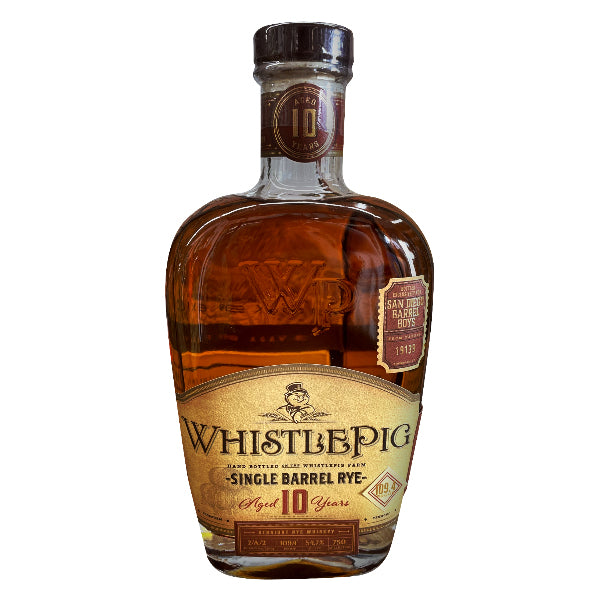 Whistlepig 10-year San Diego Barrel Boys Single Barrel Rye Whiskey 17-year 750ml_nestor liquor