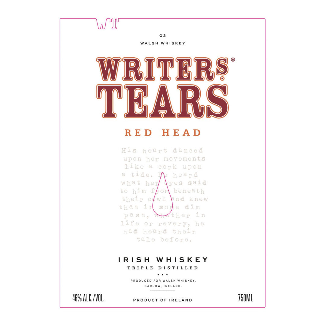 Writer's Tears Red Head Irish Whisky 750ml_nestor liquor
