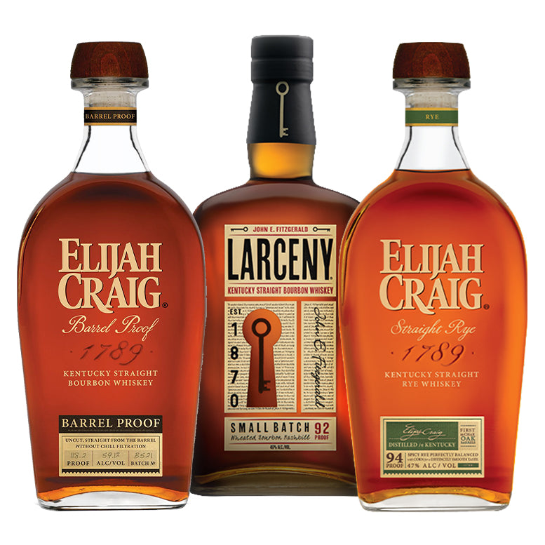 Elijah Craig Barrel Proof B521 + Larceny Small Batch + Elijah Craig Straight Rye_nestor liquor