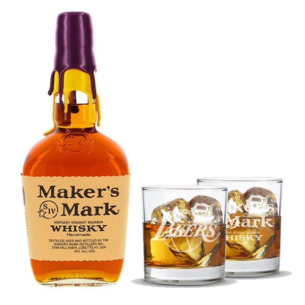 Maker's Mark Limited Edition Lakers Gift Set “Home Court Edition”